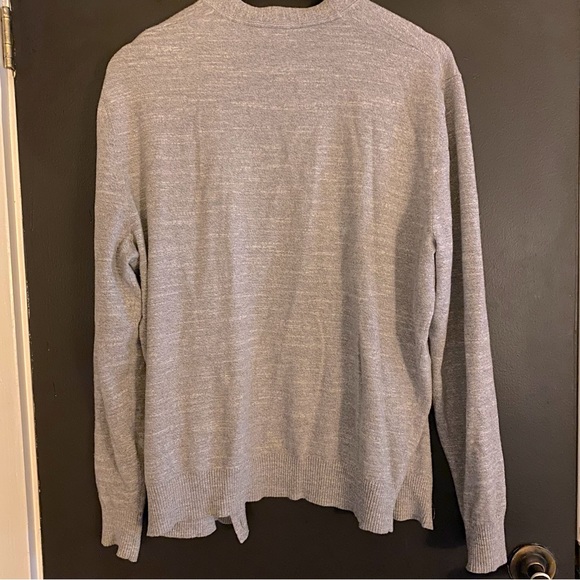 Button Front Cardigan Sweeter,Hudson North Men's Size L, Grey. - Picture 6 of 8